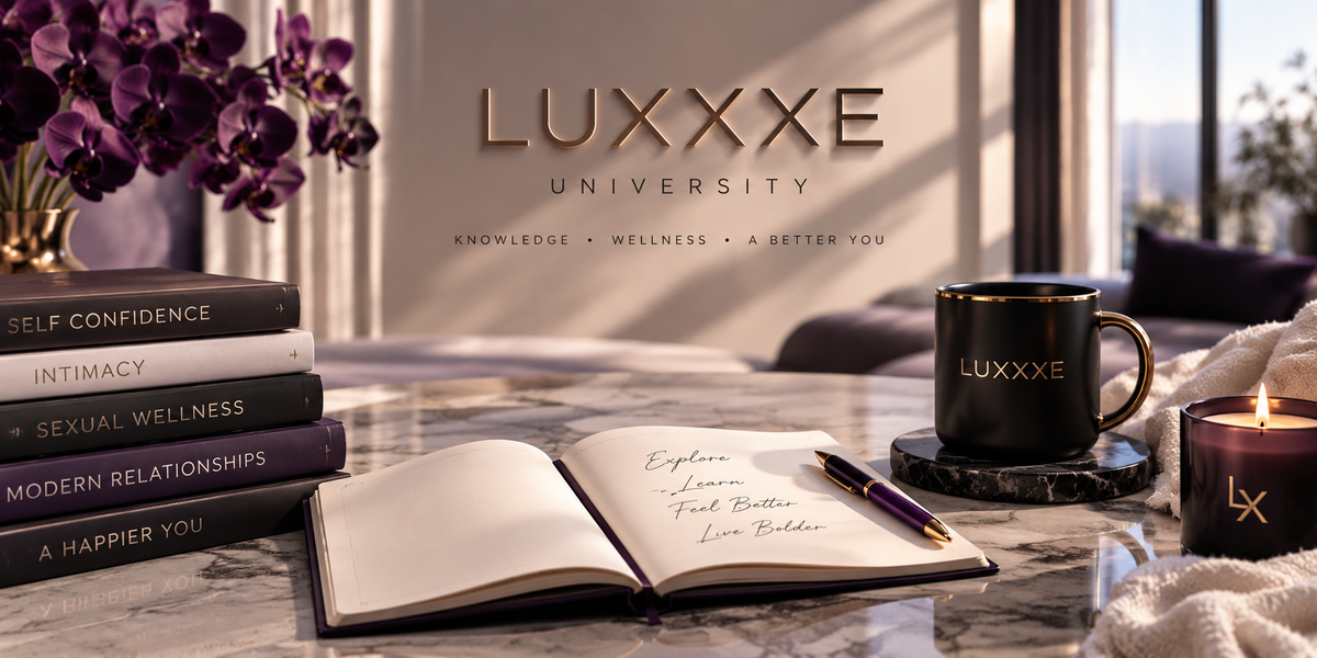 LUXXXE University sexual wellness education and lifestyle resources