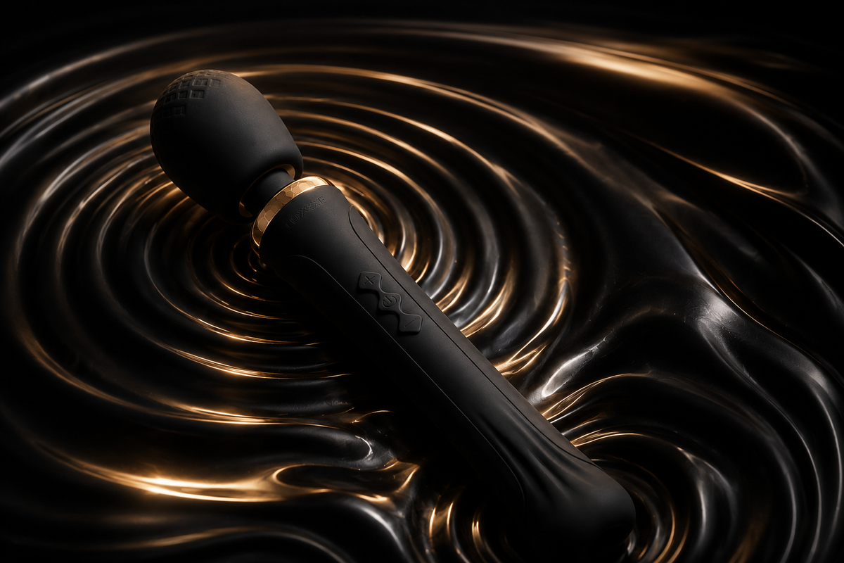 LUXXXE Vida luxury wand vibrator highlighting powerful vibration performance