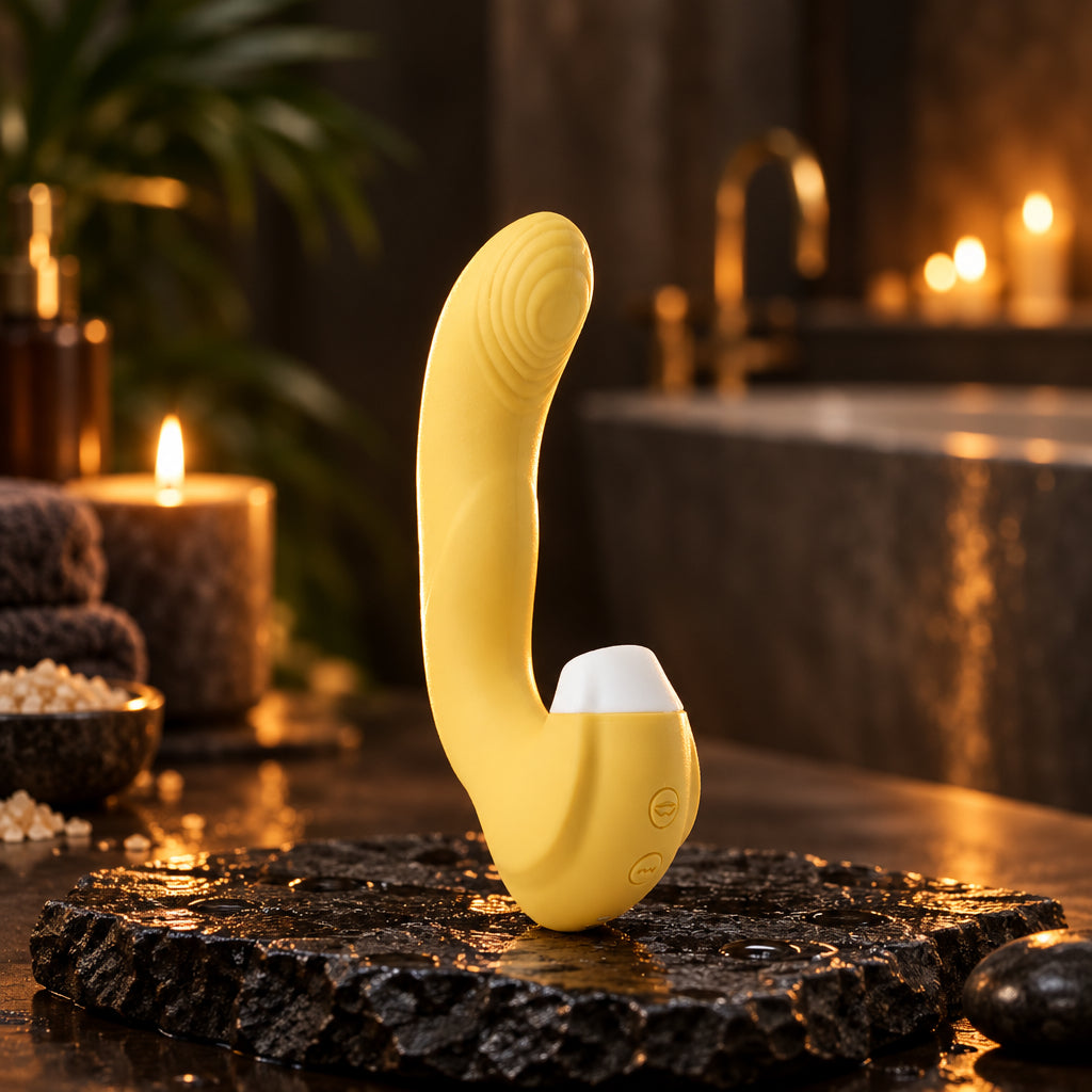 LUNES™ G-Spot Vibrator With Suction - LUXXXE