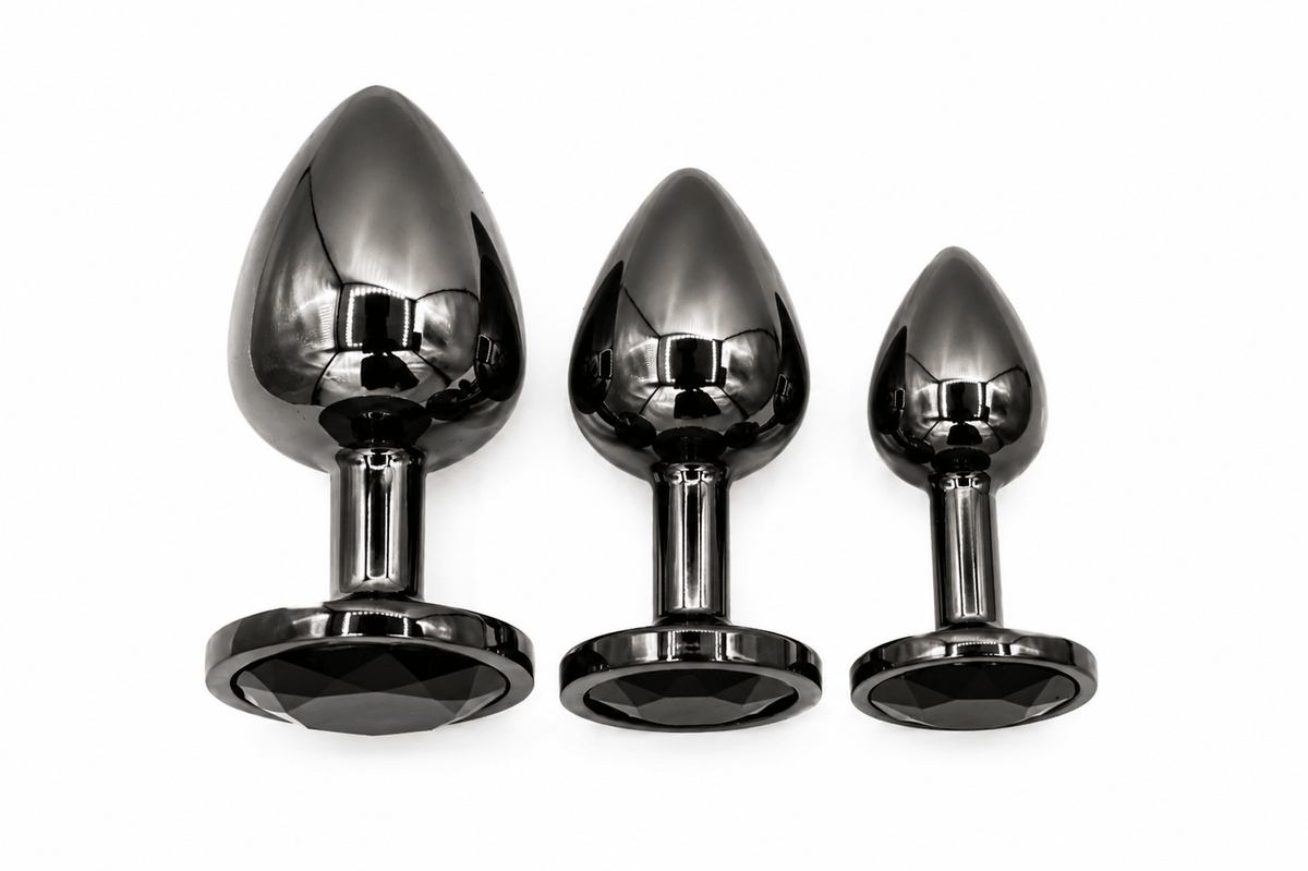 Noir™ Stainless Steel Plug Set - LUXXXE