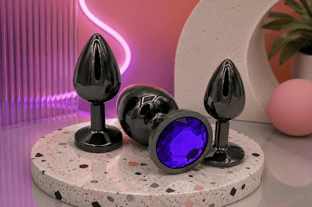 Noir™ Stainless Steel Plug Set - LUXXXE