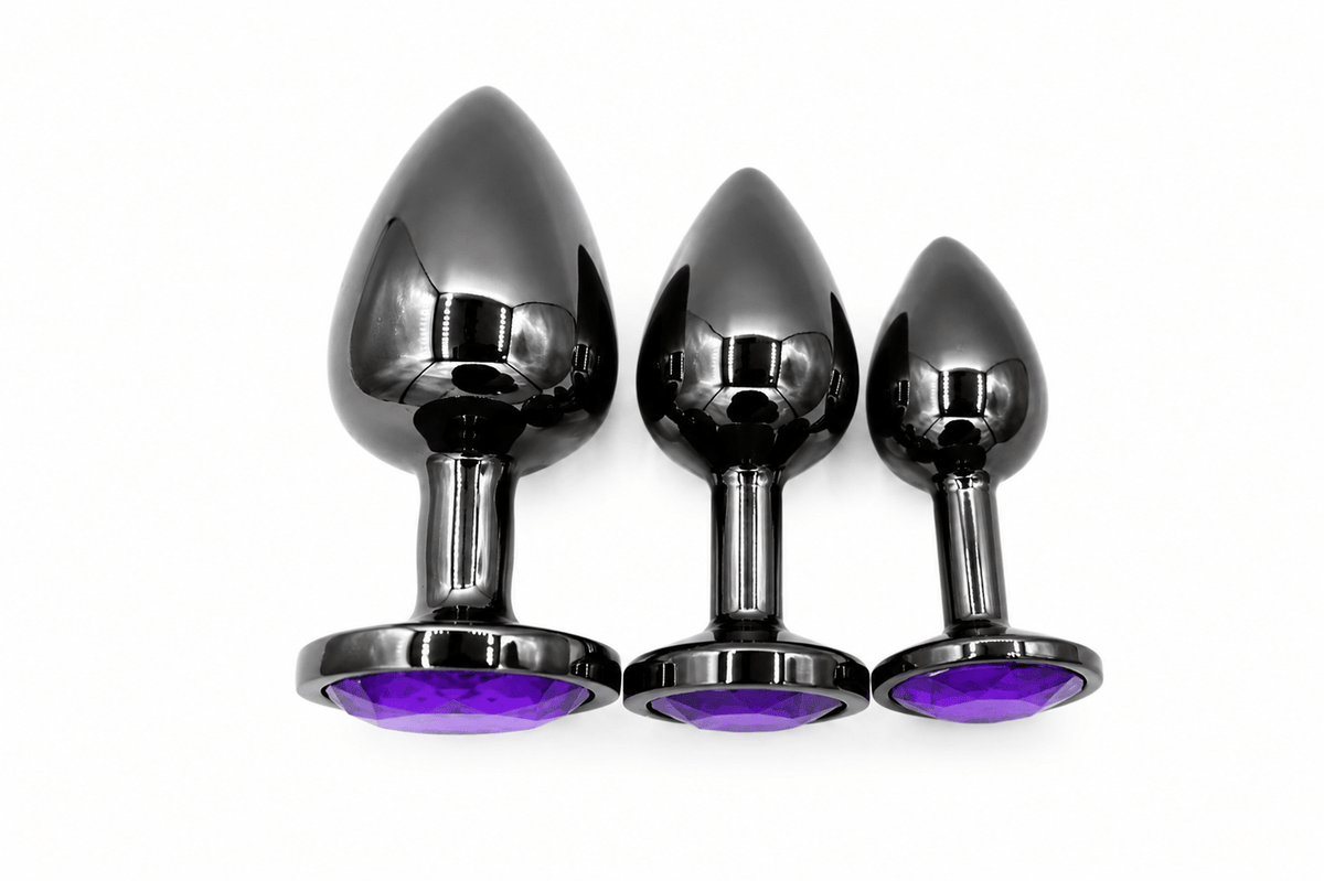 Noir™ Stainless Steel Plug Set - LUXXXE