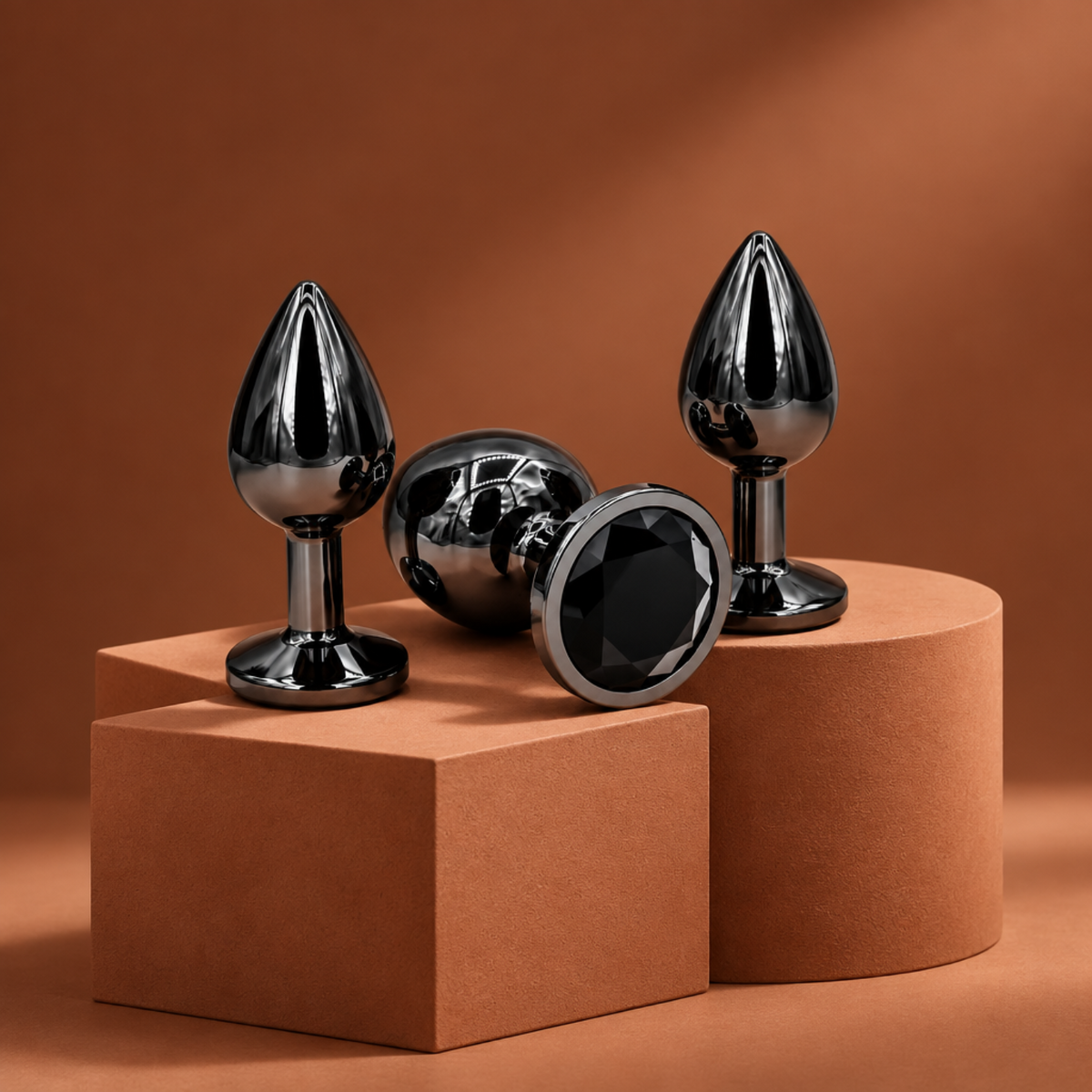 Noir™ Stainless Steel Plug Set - LUXXXE